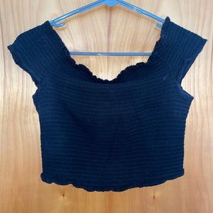 black off the shoulder top